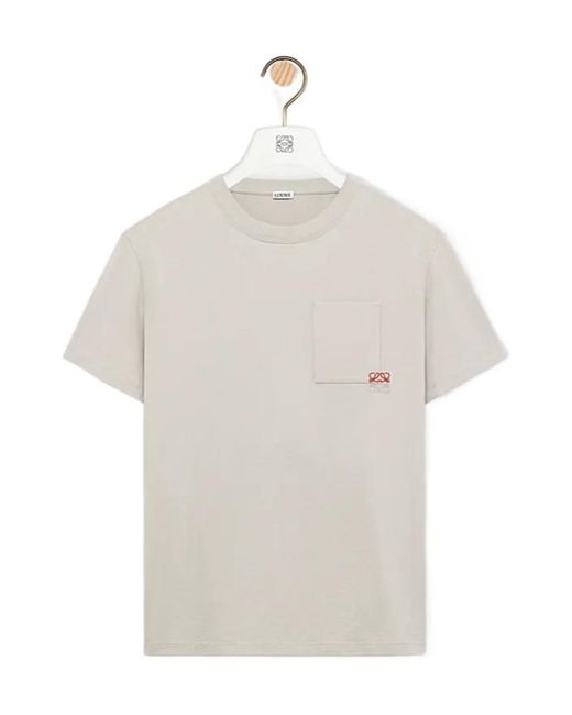 Loewe White Short-Sleeved T-Shirt for men