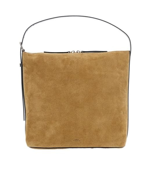 A.P.C. Natural Vera Zipped Shoulder Bag