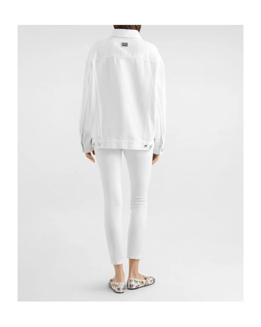 Dolce & Gabbana White Five-Pocket Skinny Jeans
