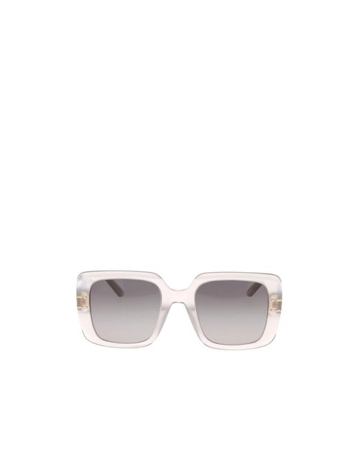 Dior White Full-Rim Sunglasses