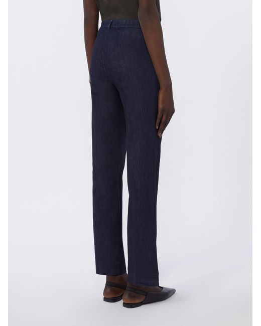 Max Mara Blue 'S Diana Cropped Flared Jeans