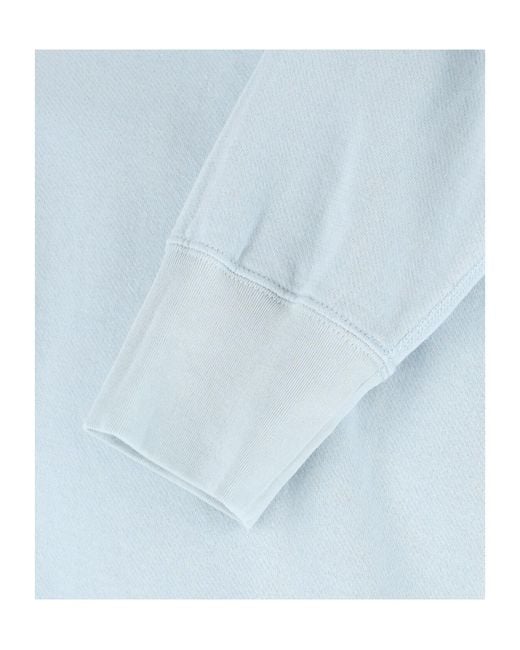 Auralee Blue Crew Neck Sweater for men