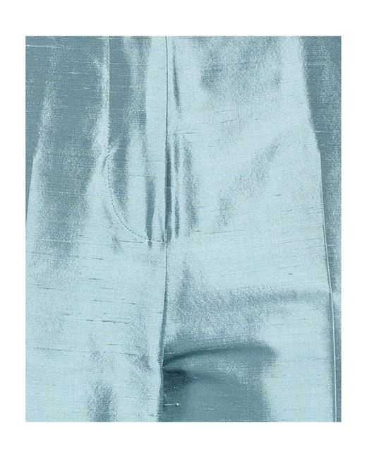 Max Mara Blue Plain Simple Casual Pants