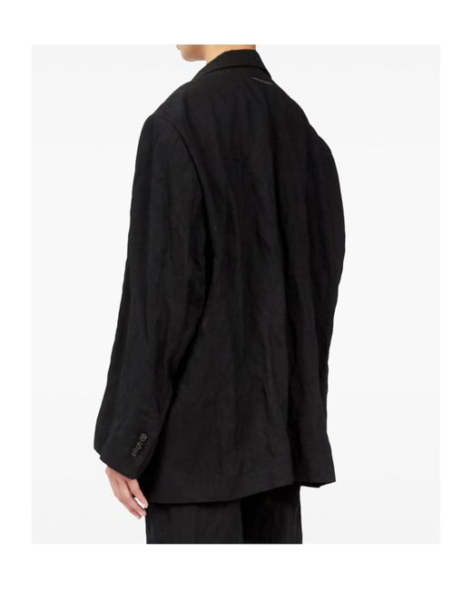 MM6 by Maison Margiela Black Single Breasted Tailored Blazer