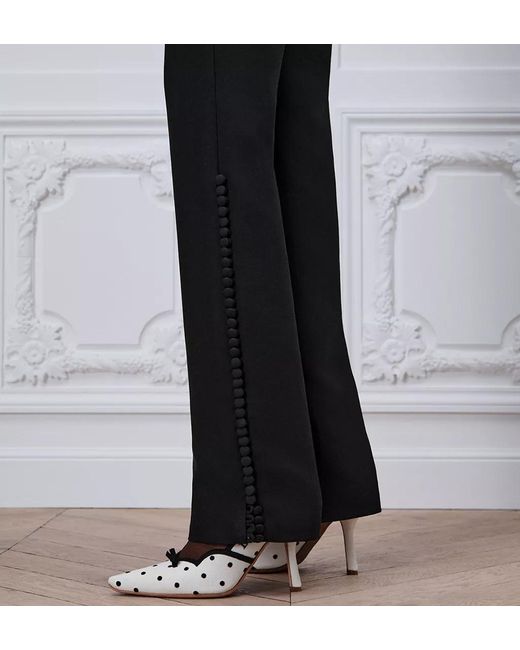 Dior Black Fitted Flared Pants