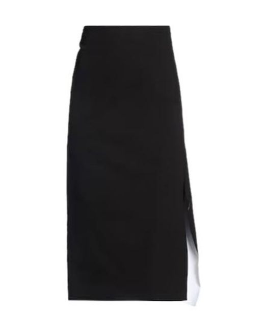 Sportmax Black Slim Solid Color Skirt