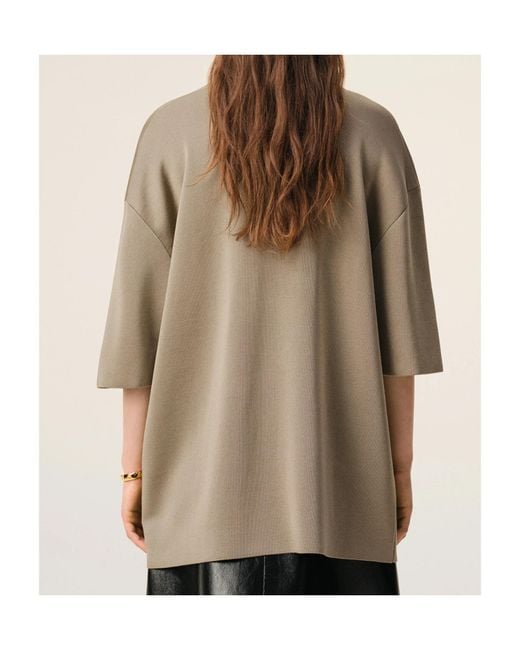 AMI Natural Ami Relaxed V-Neck T-Shirt