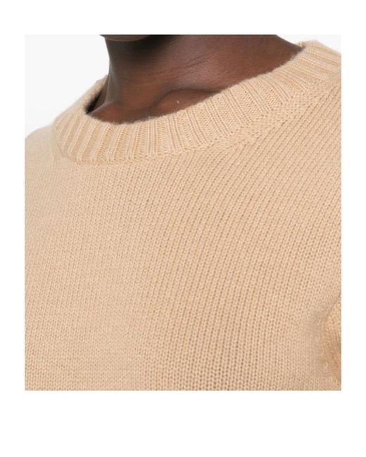 Allude Natural Long-Sleeved Sweater