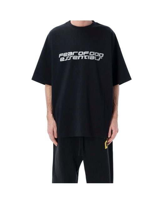 Fear Of God Black 90S Logo T-Shirt for men