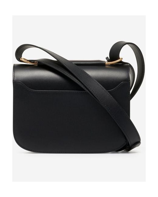 Delvaux Black Small Lingot Leather Shoulder Bag