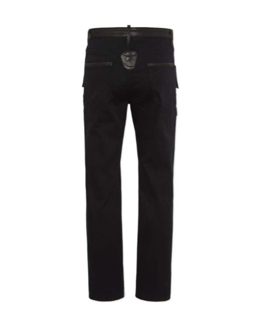 DSquared² Black Ducati X D2 Hybrid 642 Jeans for men