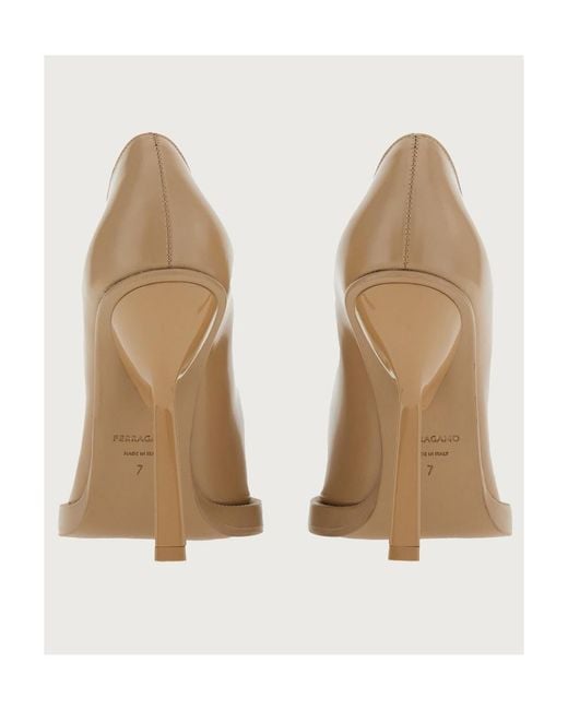 Ferragamo Multicolor Shaped Pointed-Toe Pumps