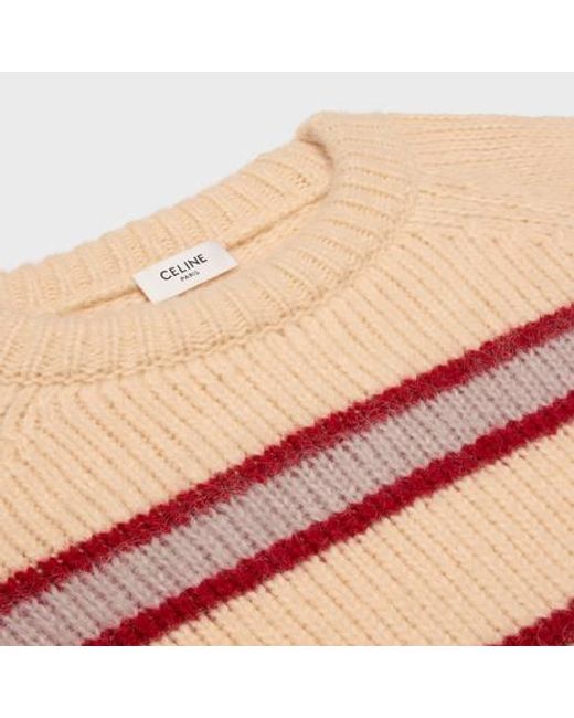Céline Pink Crew Neck Sweater