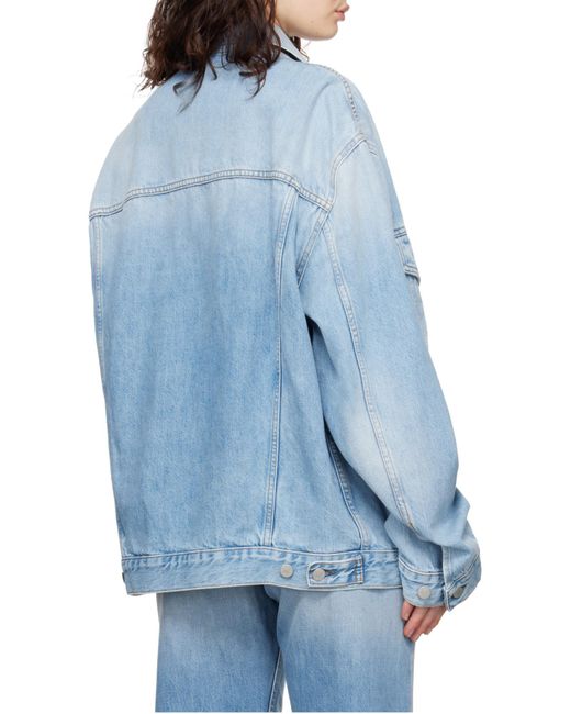 Acne Blue Relaxed Fit Denim Jacket for men