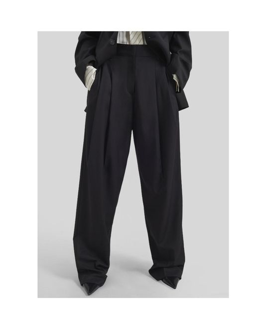 Frankie Shop Black Gelsomino Pleated Pants