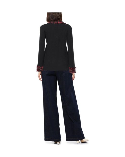 Dolce & Gabbana Black Solid Color Jumpers