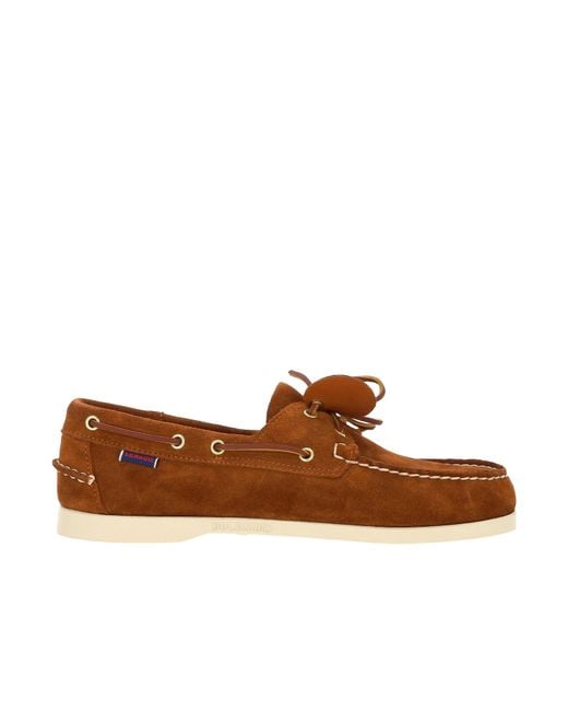 Sebago Brown Portland Artisan Slip-On Loafers for men