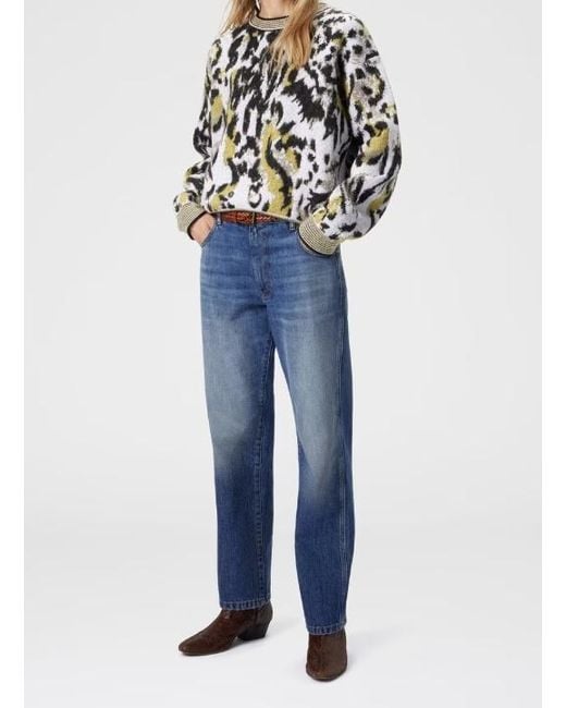 Missoni Black Animal Motif Crewneck Knitted Jumper