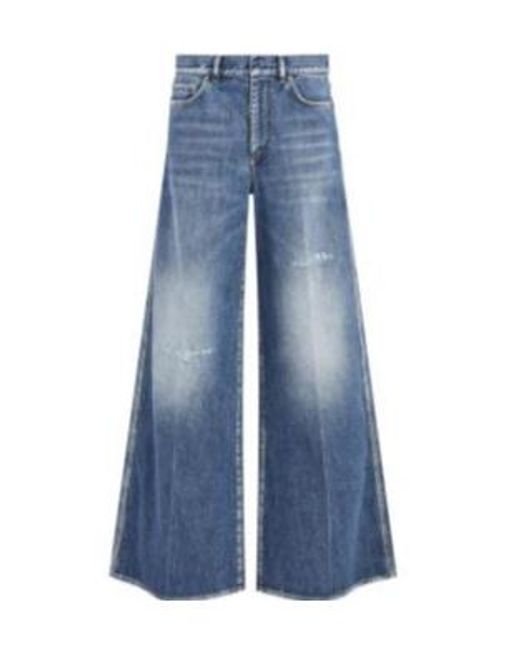 Dior Blue Wide-Leg Jeans