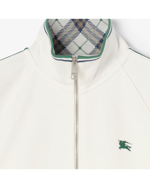 Burberry Natural Zip-Up Tennis Jacket for men