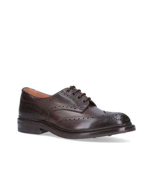 Tricker's Brown Tricker's Bourton Brogue Lace-Up Shoes for men