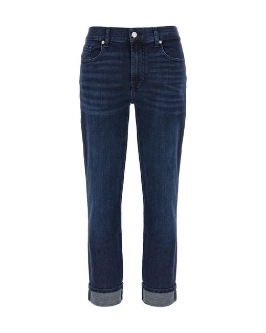 7 For All Mankind Blue Relaxed Skinny Jeans
