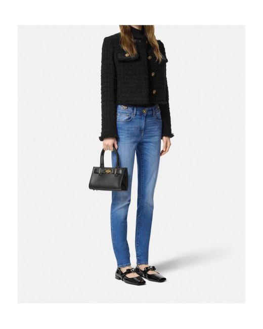 Versace Blue Tapered Leg Jeans