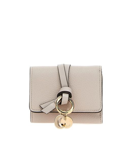 Chloé Natural Alphabet Tri-Fold Compact Wallet