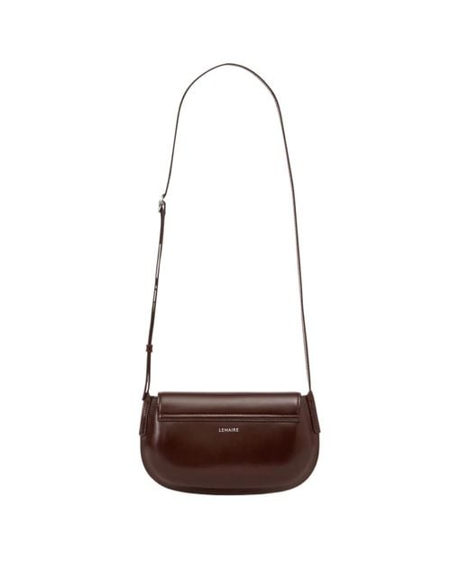 Lemaire White Belly Leather Crossbody Bag for men
