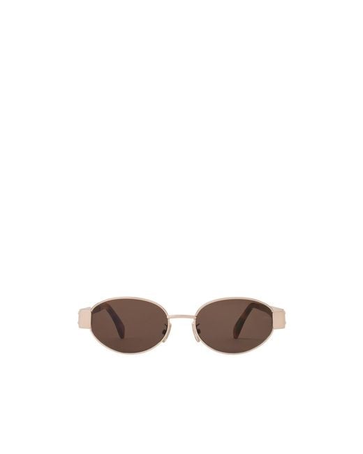 Céline White Triomphe Metal 01 Sunglasses