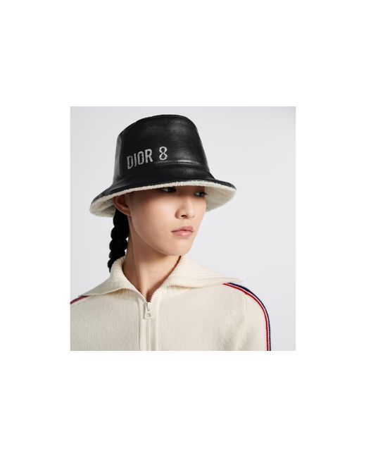 Dior Black Teddy-D 8 Small Brim Bucket Hat