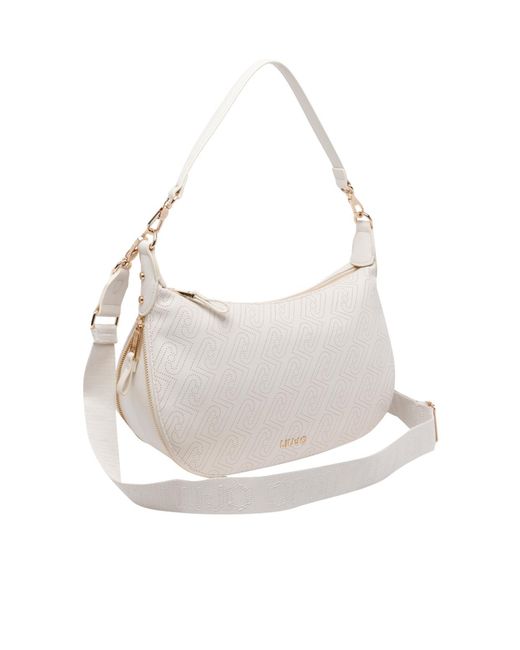 Liu Jo White Zip-Around Shoulder Bag