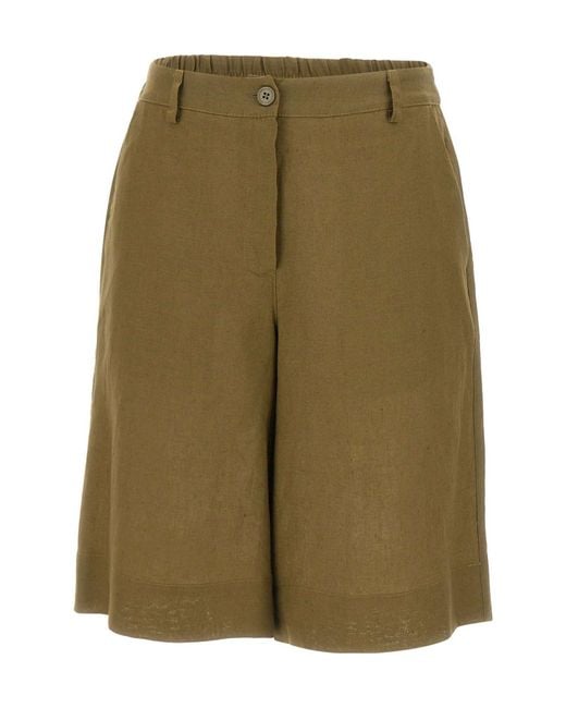 Kaos Green Elastic-Waist Bermuda Shorts