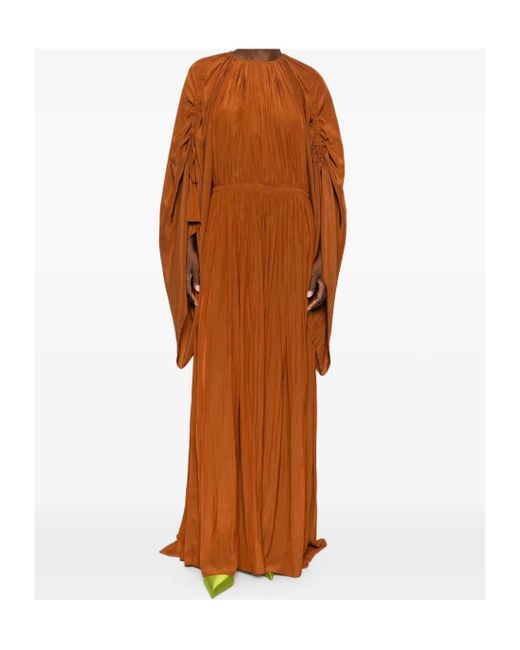 Lanvin Brown Long Sleeve Dress