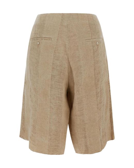 Uma Wang Natural Drawstring Shorts for men