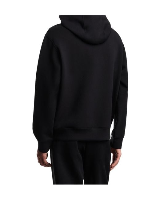 Emporio Armani Black Drawstring Long-Sleeved Hoodie for men