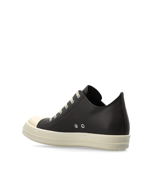 Rick Owens Black Low Sneaks Low-Top Sneakers for men
