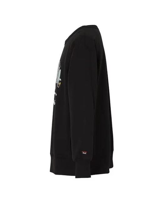 NANGA Black Crew Neck Sweatshirt for men