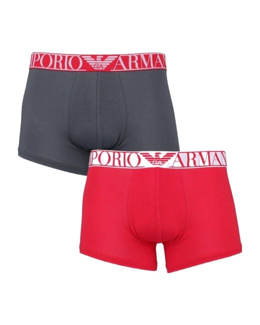 Emporio Armani Red Logo Underwear 2-Piece Pack for men