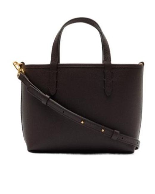 Burberry Black Mini Bloomsbury Reversible Checked Top Handle Bag