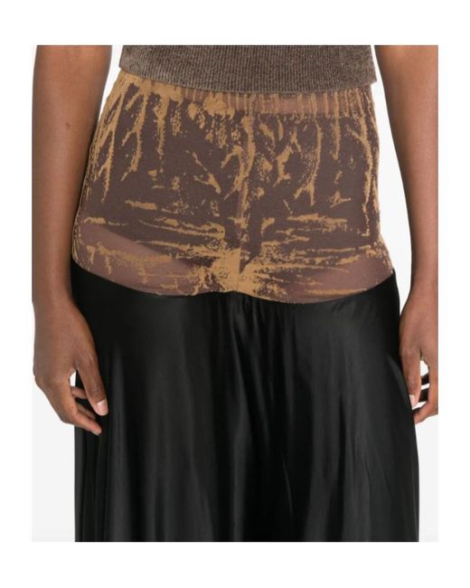 DIESEL Black O-Garcia Flared Maxi Skirt