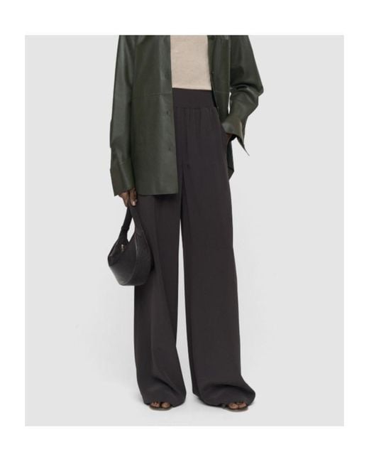 Joseph Black Nour Twill Satin Trousers