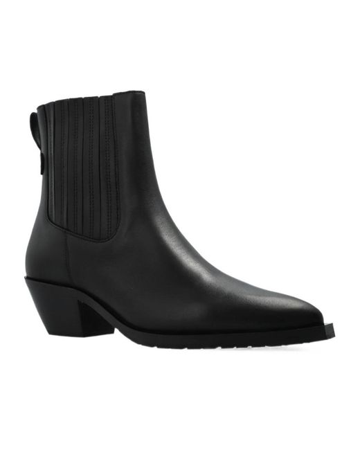 AllSaints Black Marcie Heeled Ankle Boots