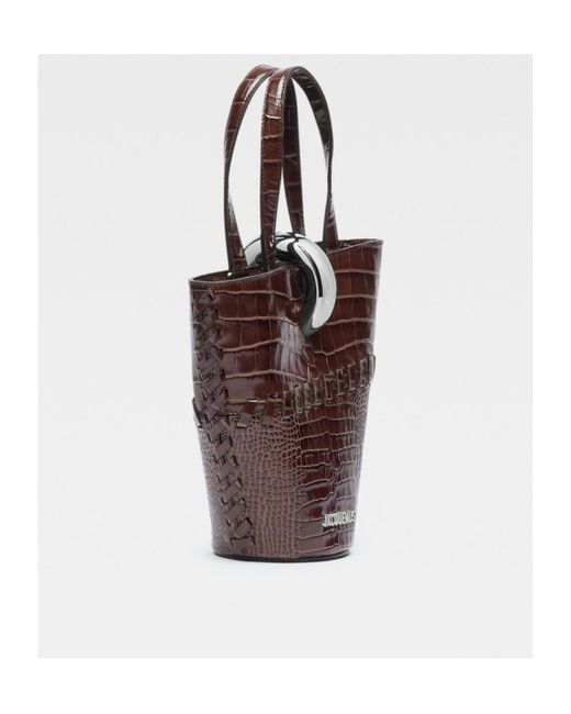 Jacquemus Brown Small Double Handle Shoulder Bag