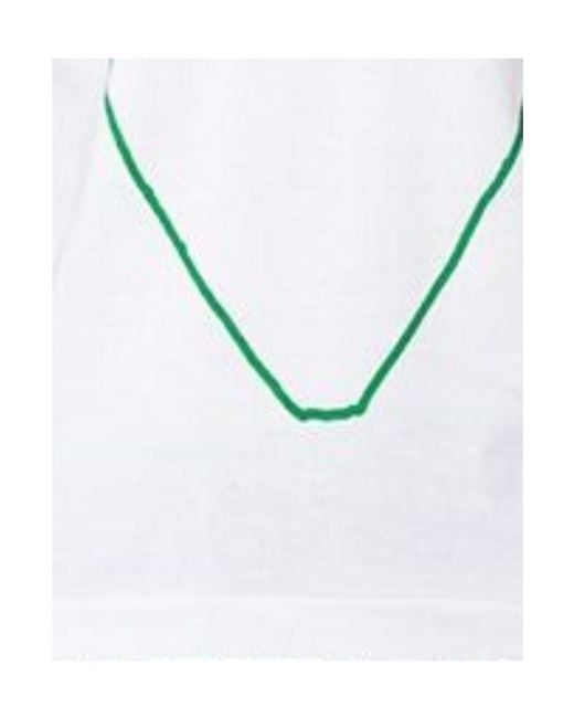 Comme des Garçons Green Logo Outline Print T-Shirt