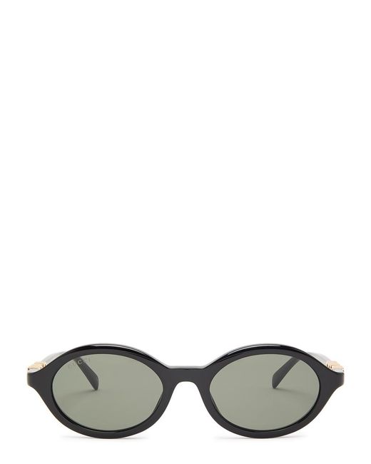 Gucci White Roundframe Sunglasses