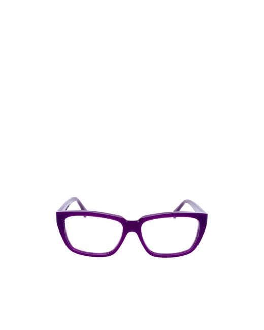 Max Mara White Square Frame Glasses