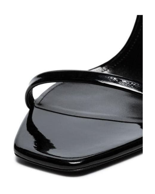 Saint Laurent Black Opyum Open Toe Sandals