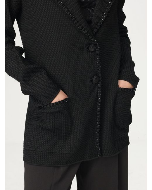 Emporio Armani Black Beaded Trim Jacket