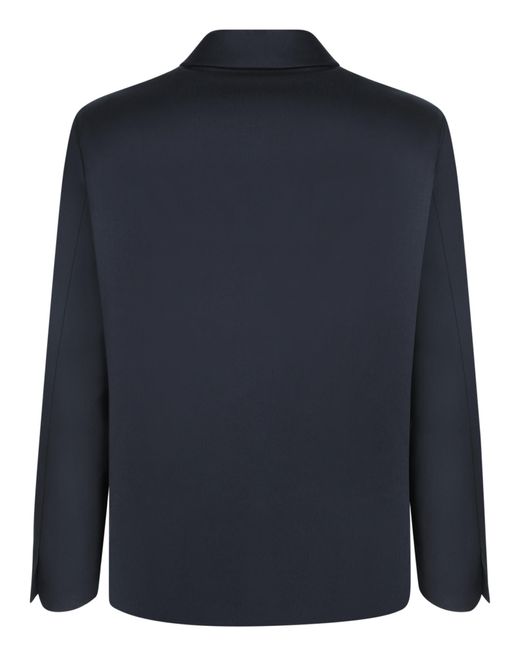 Costumein Blue Button Closure Overshirt Jacket for men